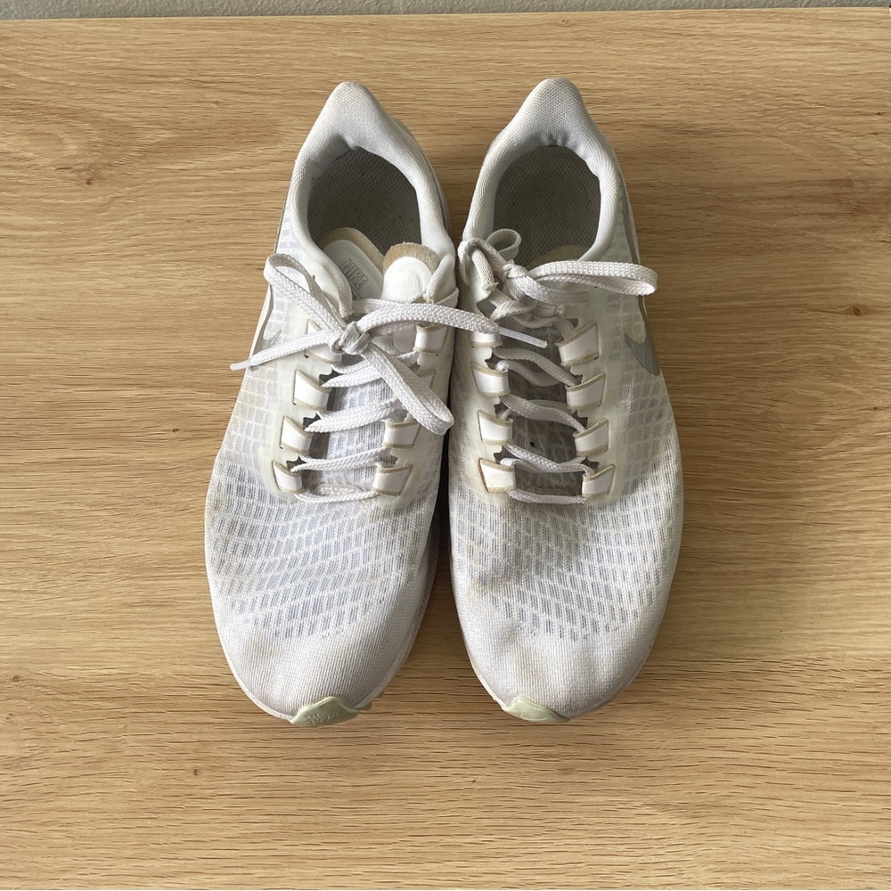 Nike Womens Air Zoom Pegasus 37 BQ9647-101 White Running Shoes Sneakers Size 7.5 - Picture 6 of 9